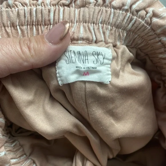 Sienna sky orange and white striped pants ￼#A42 - Picture 2 of 2